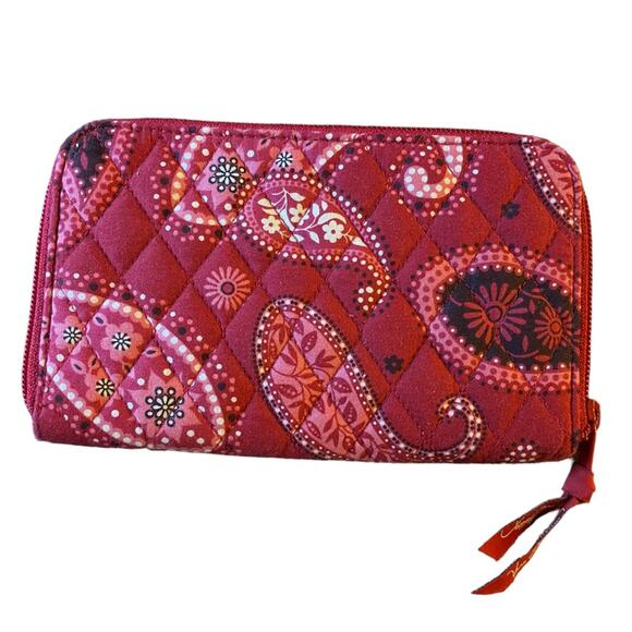 Vera Bradley Crossbody Purse With Matching Zippy Wristlet Wallet - Picture 11 of 11